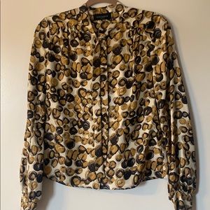 PIAZZA SEMPIONE FLORAL BUTTON DOWN SHIRT WITH TIE